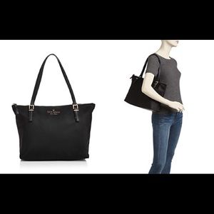 Kate Spade Black Nylon Tote